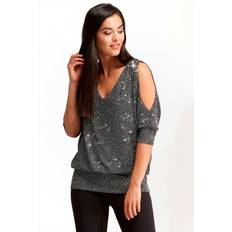 Roman Sparkle Blouson Top