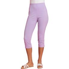 Roman Cropped Stretch Trouser - Lilac