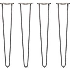SkiSki legs Hairpin Raw Steel Table Leg 71cm 4pcs