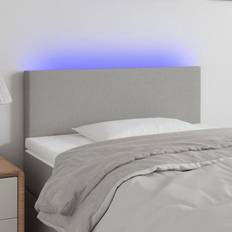 vidaXL Grigio Chiaro A LED 80x5x78/88 cm In Tessuto Testiera