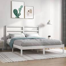 Beds & Mattresses vidaXL Solid Wood Pine Bed Frame 160 x 200 cm