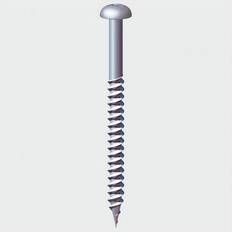 Timco Twin Thread Zinc Round Head Pozi Woodscrew 6 x 1 Qty 200