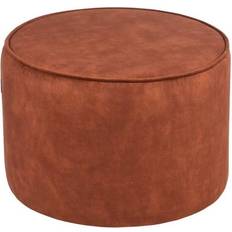 LABEL51 Rust Velour Pouffe 40cm