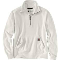 Carhartt Mujer Tops Carhartt Midweight Half Zip Sudadera de dama - Gris Claro