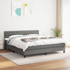 vidaXL Boxspring Met Matras Stof 180x200 cm