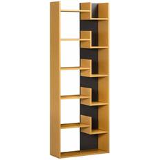 Footrest Book Shelves Homcom 6-Tier Book Shelf