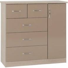 Nevada 5 SECONIQUE Nevada 5 Drawer Low Oyster Wardrobe