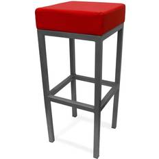 Brushed Square Bar Stool