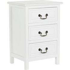 Dkd Home Decor S3033969 White Bedside Table 36x47cm