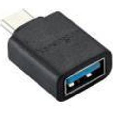 Usb a hane till c hona adapter Kensington CA1010 Adapter USB-C Till USB-A, Hane/Hona, Av Hög Kvalitet, Plug