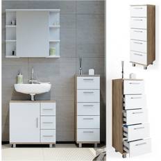 Mobiletti Vicco Cassettiera Da Bagno Ilias 30 x 95 cm