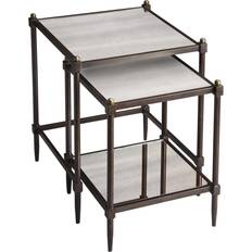 Gray Nesting Tables Butler Specialty Company Peninsula Mirrored Nesting Table