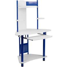 Blue Writing Desks Flash Furniture NAN-JN-2705-BL-GG Blue Corner Computer Writing Desk