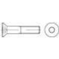 Toolcraft Countersunk Screws M4 30 mm Hex Socket 100 pcs