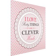 Quadratisch Bilder en forex No.KA17 I Love Pretty Things Bild 76.2x76.2cm