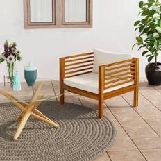 Patio Furniture vidaXL Patio Chair with Cream