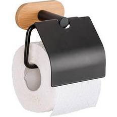 Bruin Toiletrolhouders Wenko Toiletrolhouder Met Deksel Turbo-loc Orea Zwart