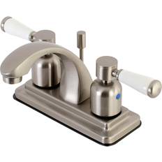 Kingston Brass KB4648DPL 4 in Centerset Bathroom Faucet Brushed Nick