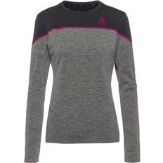 Gråa - Skidor Underställstoppar Odlo Revelstoke Performance Wool Warm Crew Long Sleeve