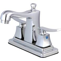 Taps Kingston Brass FB4641JQL 4 in Centerset Bathroom Faucet Polished
