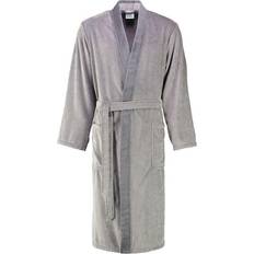 Herren Morgenmäntel & Bademäntel Cawö CAW 5840 Herren Velours-Kimono mit Schalkragen stein