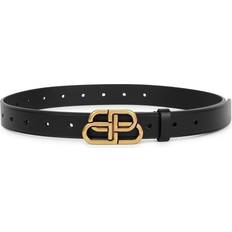 Balenciaga Belts Balenciaga BB Black Leather Belt