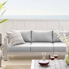 Silver Outdoor Lounge Sets modway Shore Collection Outdoor Lounge Set