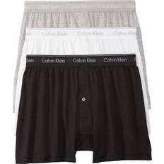 Calvin Klein Cotton Men's Underwear Calvin Klein Traditional Boxers, Pack of Black/White/Gray