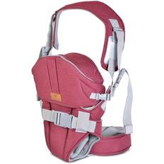 Babytragen Cangaroo Babytrage Sweety, atmungsaktiv, abnehmbare Mütze, ab 3,6 kg bis 13 kg in rot