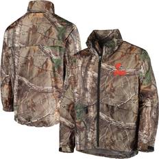 Camouflage Jackets Dunbrooke Men's Realtree Camo Cleveland Browns Circle Sportsman Waterproof Packable Full-Zip Jacket