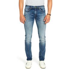 Herren - Rot Jeans Buffalo David Bitton Ash Slim Denim Jeans - Sanded Indigo