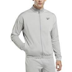 Reebok Men Outerwear Reebok Men's Vector Track Jacket Grey Jackets Pure Grey