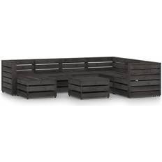 8 piece garden furniture set vidaXL 8 Piece Garden Outdoor Lounge Set