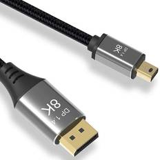 Cabledeconn Mini DP to DisplayPort 8K DisplayPort