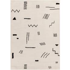 Artistic Weavers Surya Empoli Abstrakt Matta 150 x 213 cm Benvit Svart, Vit, Natur, Grå, Beige