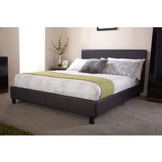 200cm Bed Frames GFW Bed Frame With Padded Headboard Small Double