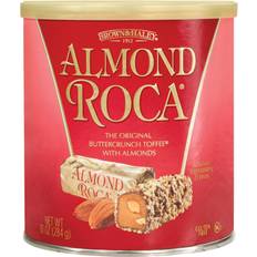 Vanilla Candies Brown & Haley Almond Roca Canister The Original Buttercrunch Toffee with Almonds 10oz 1