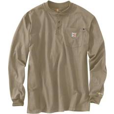 Carhartt T-shirts Carhartt Flame-Resistant Force Cotton Long Sleeve Henley