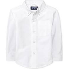 9-12M - Boys Shirts The Children's Place Toddler Boy's Uniform Oxford Button Down Shirt - White