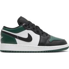 Autumn Trainers NIKE Air Jordan 1 Low GS - Noble Green/Pollen/White/Black