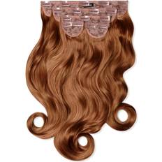 Lullabellz Super Thick Curly 22 inches #8 Chestnut 5-pack