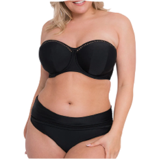 Elastane/Lycra/Spandex - Women Swimwear Curvy Kate First Class Bandeau Bikini Top