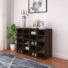 vidaXL Kenkäteline Tekninen Puu 92 x 30 x 67.5 cm