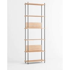 Moebe S.255.1.A Oak-Black Shelving System
