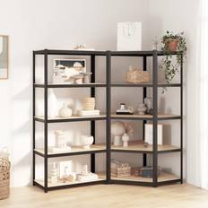 vidaXL 5-Layer Heavy-duty Shelves 2 pcs Shelving System