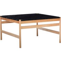 Marmor - Natur Soffbord Hübsch Raw Svart/Natur Soffbord 80x80cm