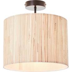 Steel Ceiling Flush Lights Endon Lighting Longshore Single Semi Ceiling Flush Light