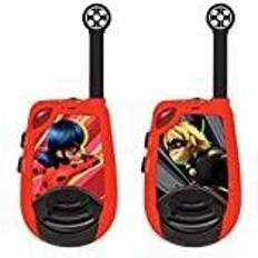 Agent- & Spionleksaker Lexibook Miraculous Ladybug Cat Noir, Digital walkie-talkie för barn 2 km räckvidd, ljusfunktion för morsesignaler, bältesklämma, batteri, röd, TW25MI
