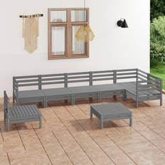 Garden & Outdoor Furniture vidaXL 8-tlg. Massivholz Lounge-Set