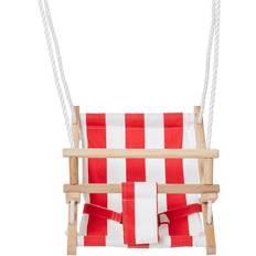 Speeltuinen Happy People Rood met witte baby/dreumes/peuter schommel